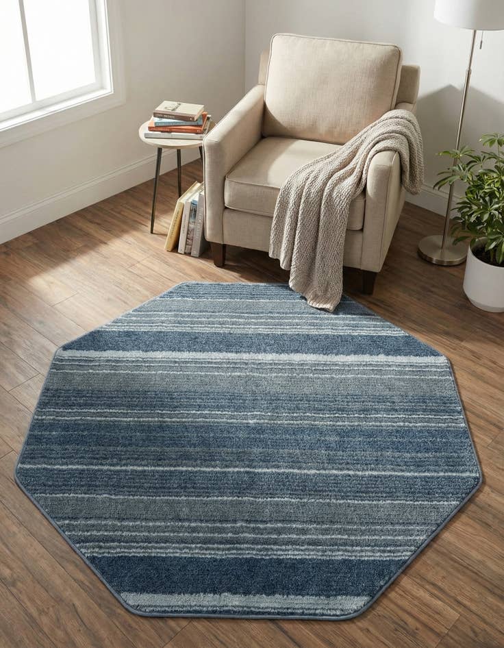 Detail image of 4' x 4' Gemstone Octagon Rug