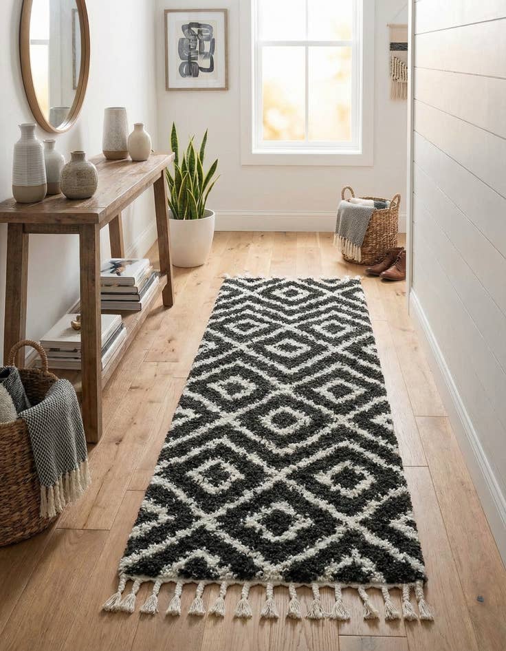 Detail image of 2' 7 x 8' 2 Lagom Shag Runner Rug
