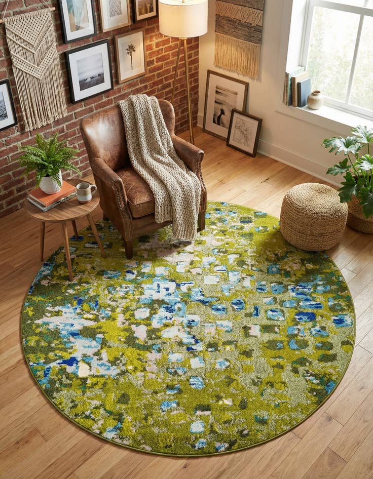 Detail image of 6' x 6' Washable Sevilla Round Rug