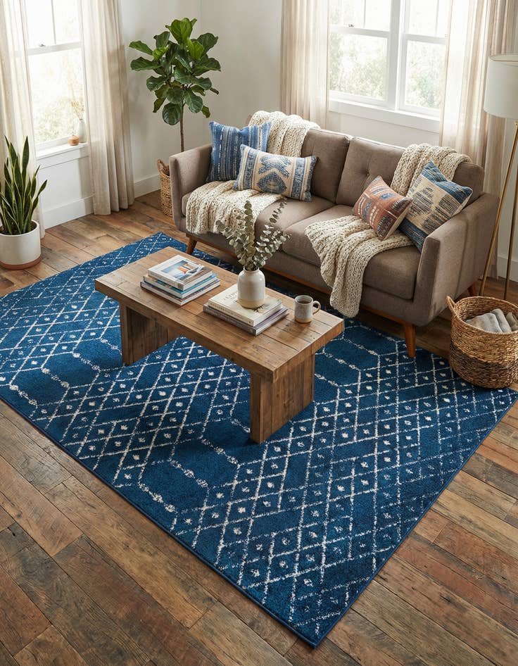 Detail image of 6' x 9' Paxon Trellis Rug