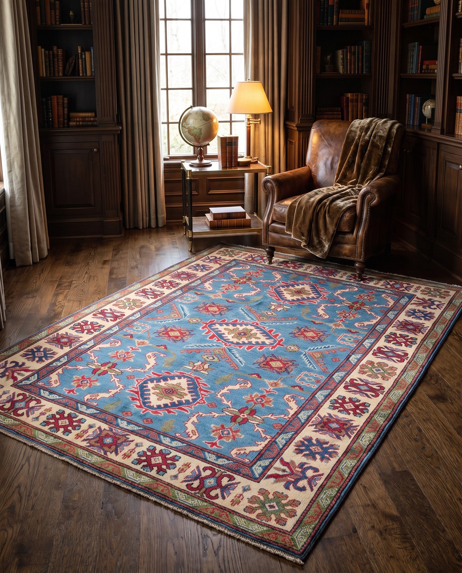 Detail image 3 of 11: 5' x 6' 9 Hand Knotted Kazak Rug