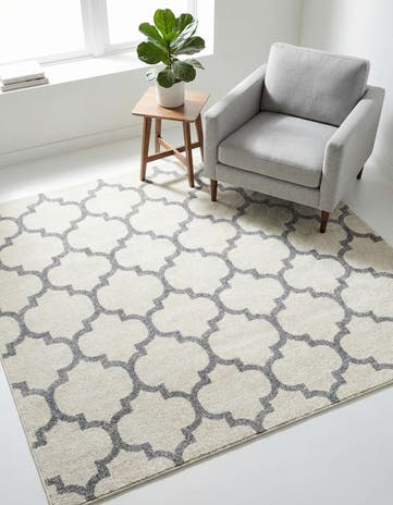 6' x 6' Lattice Square Rug