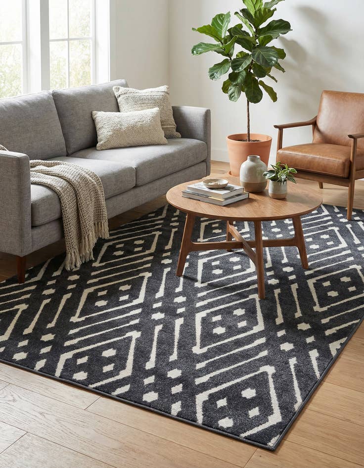 Detail image of 5' x 8'  Washable Sabrina Soto Ella Indoor / Outdoor Rug