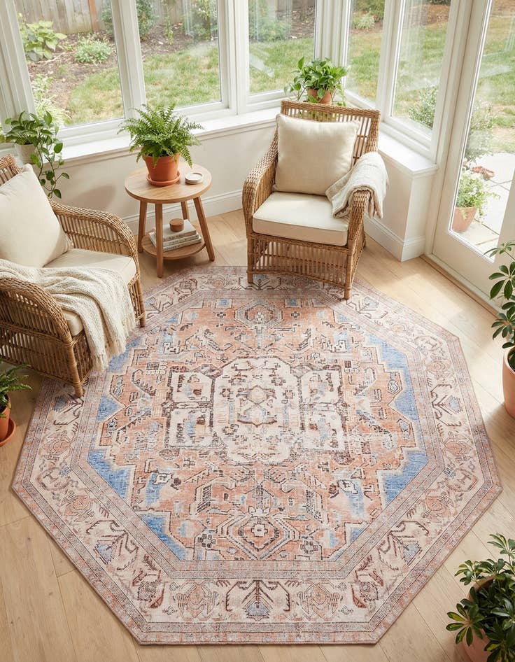 Detail image of 7' 6 x 7' 6 Timeless Octagon Rug