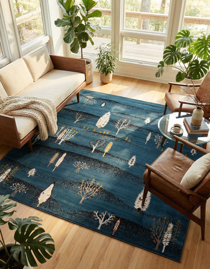 Detail image of 7' 10 x 7' 10 Laguna Square Rug