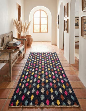3' 1 x 6' 4 Hand Knotted Moroccan Wool Runner Rug