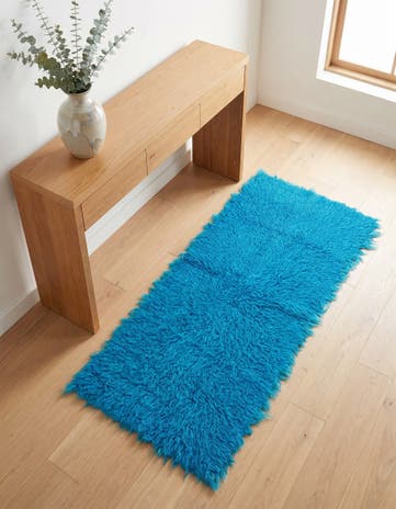2' x 4' Hand Knotted Moroccan Wool Runner Rug
