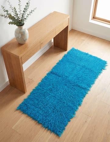 2' x 4' Hand Knotted Moroccan Wool Runner Rug