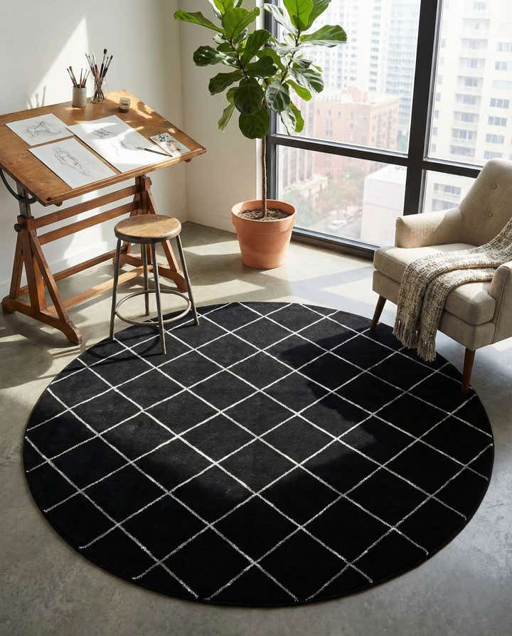 7' 10 x 7' 10 Vogue Geo Round Rug
