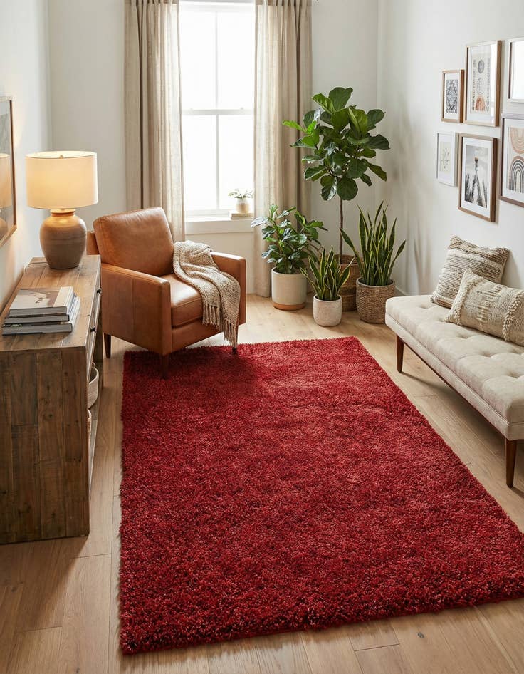 Detail image of 5' 3 x 8' Zermatt Shag Rug