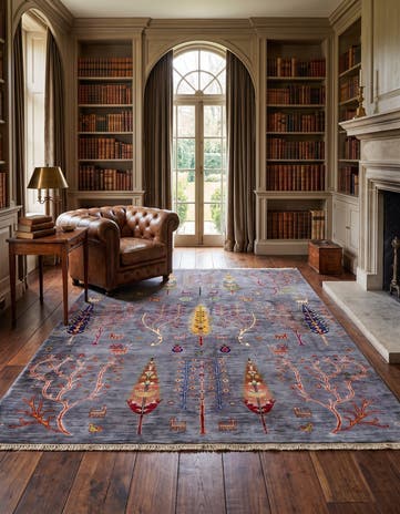 5' 2 x 6' 6 Hand Knotted Ariana Ziegler Rug