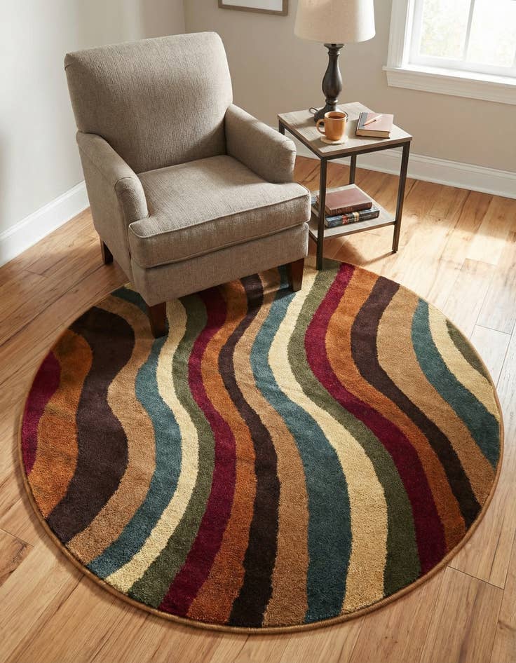 Detail image of 4' x 4' Cafe Round Rug