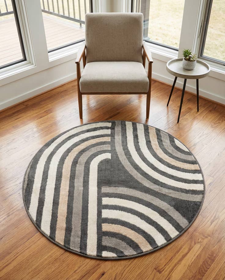 Detail image of 3' x 3' Charlotte Round Rug