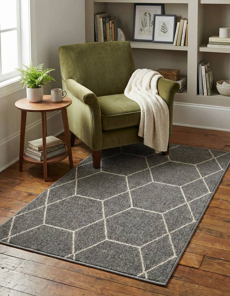 Detail image of 3' x 5' 3 Lattice Frieze Rug