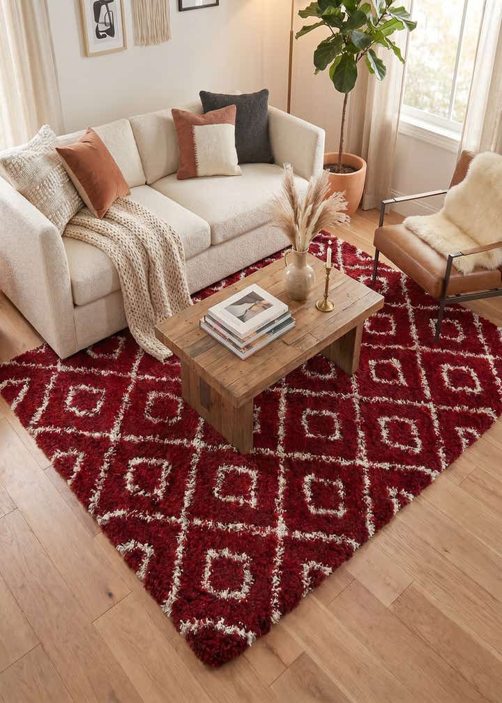 7' 10 x 7' 10 Trellis Shag Square Rug