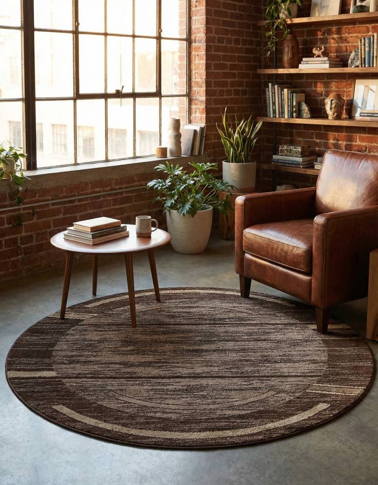 Detail image of  7' 10 x 7' 10 Equinox Round Rug