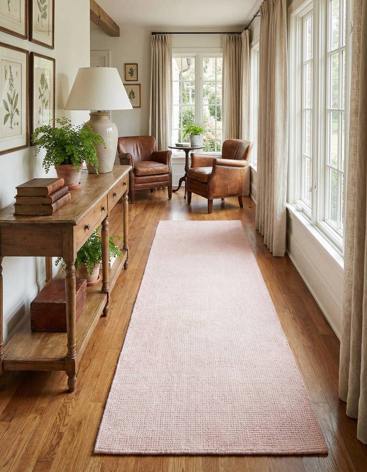 Detail image of 2' x 8' Hand Woven Jill Zarin English Manor Farmhouse Wool Runner Rug
