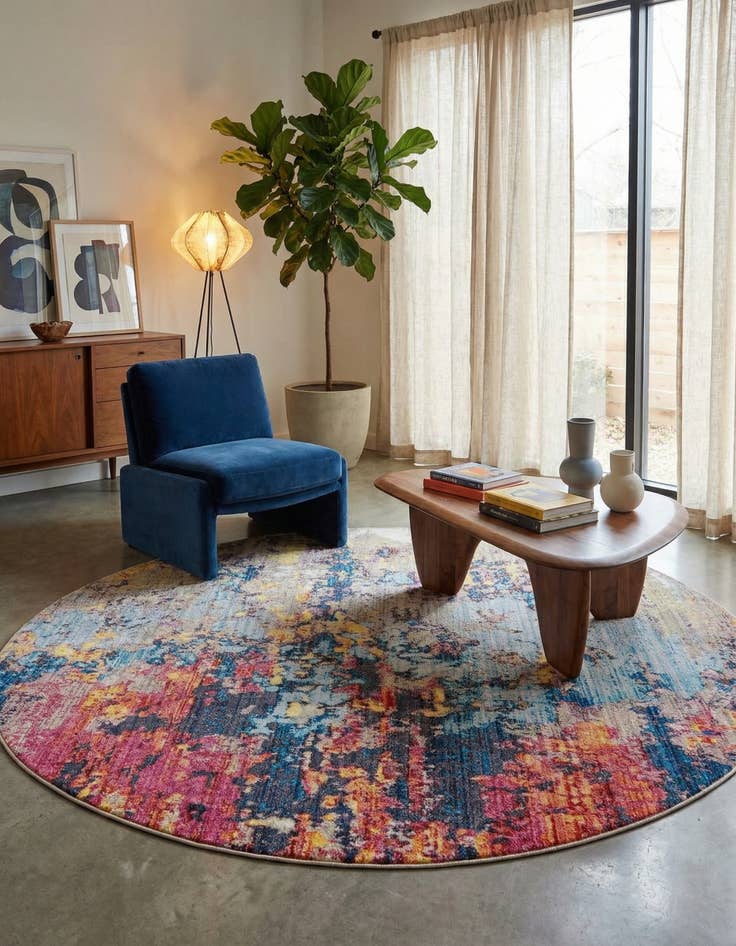 Detail image of Jill Zarin 8' x 8' Downtown Chelsea Round Rug