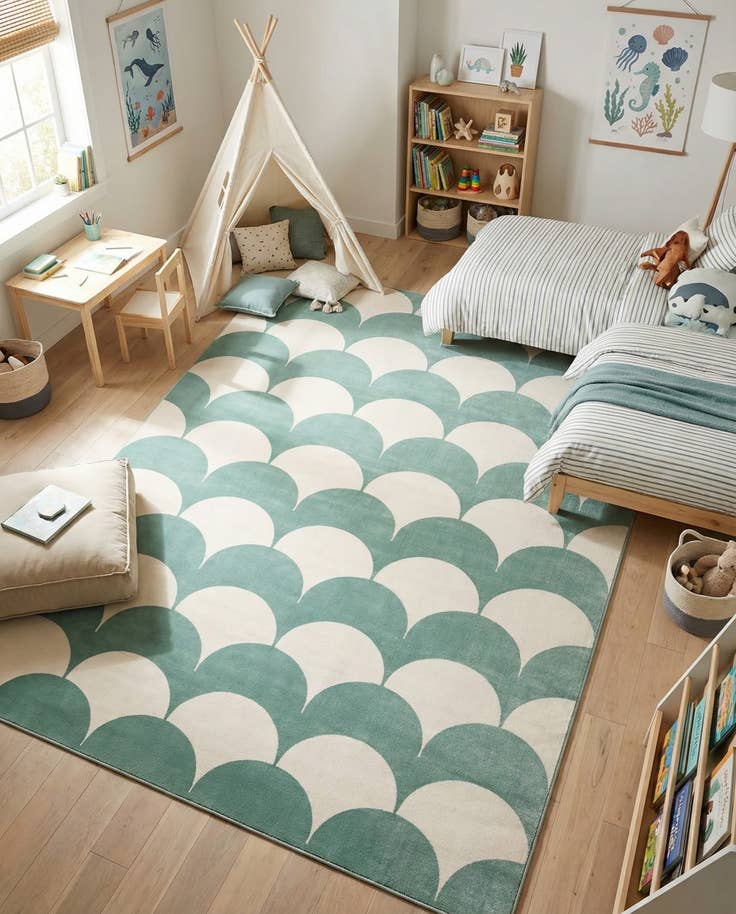 Detail image of 10' x 13' Whimsy Kids Rug