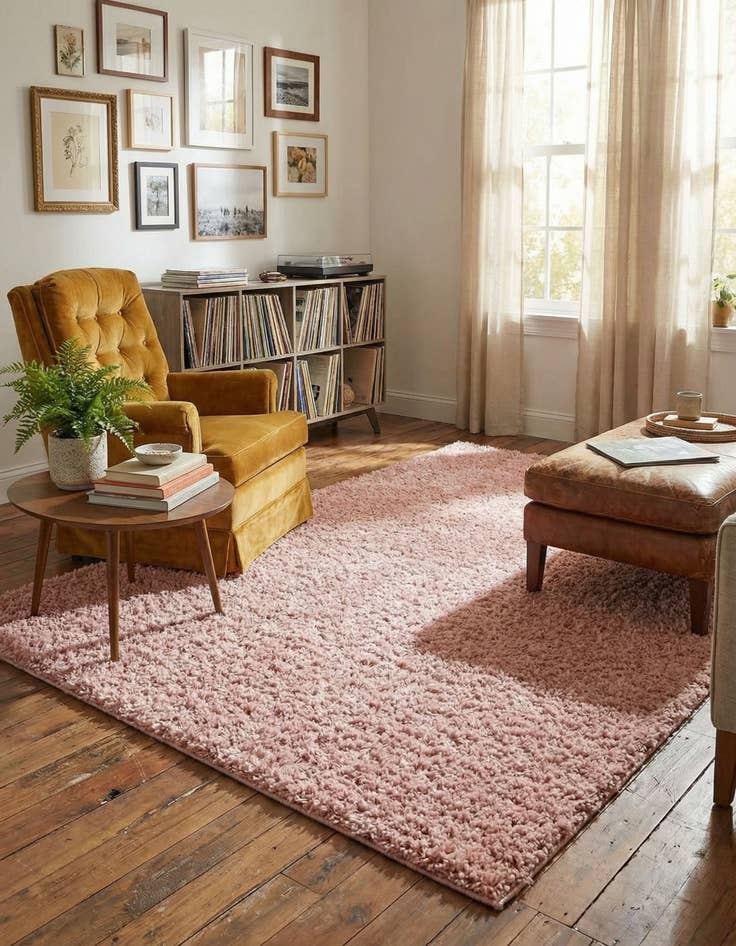 Detail image of 5' 3 x 8' Zermatt Shag Rug