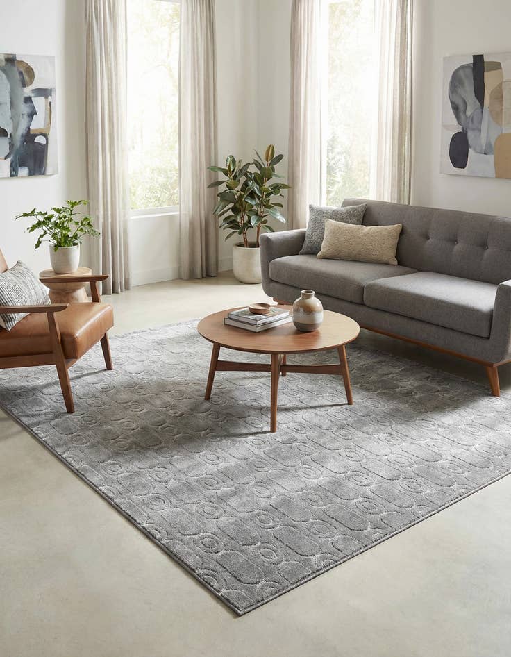 Detail image of 7' 10 x 7' 10 Vogue Geo Square Rug