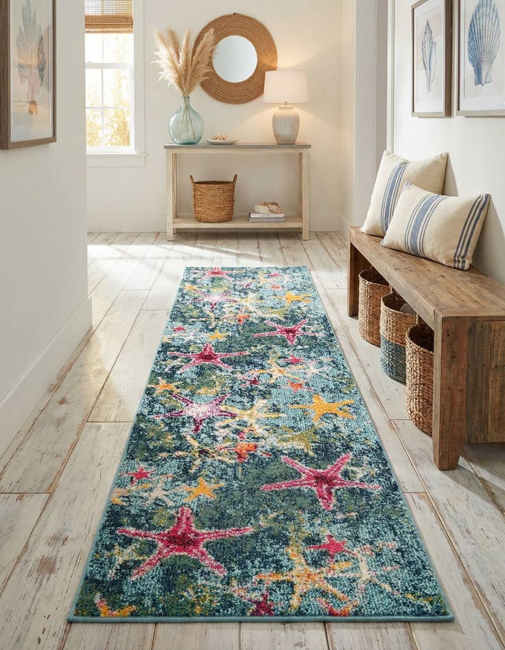 Detail image of 2' 2 x 6' 9 Washable Amalfi Runner Rug