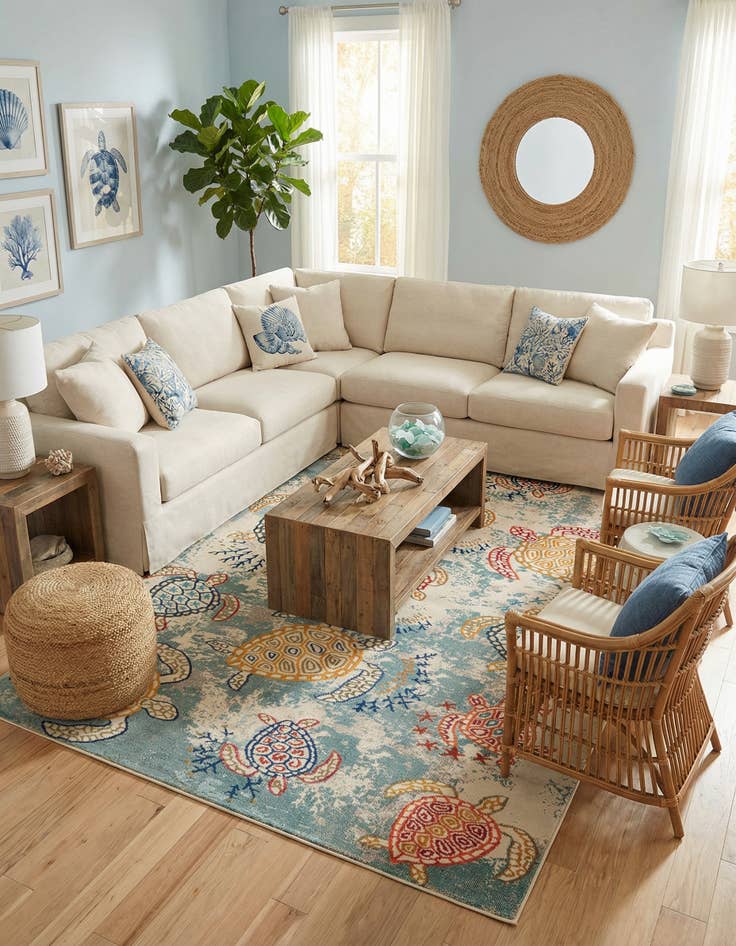 Detail image of 9' x 12' 2  Washable Capri Rug