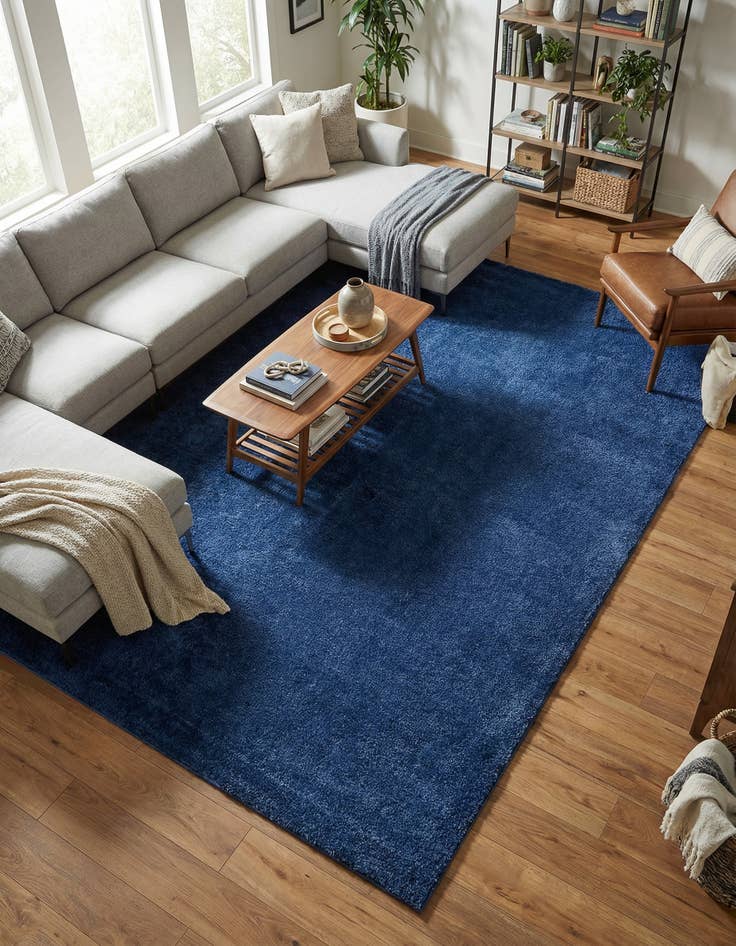 Detail image of 10' x 14' Solid Frieze Rug