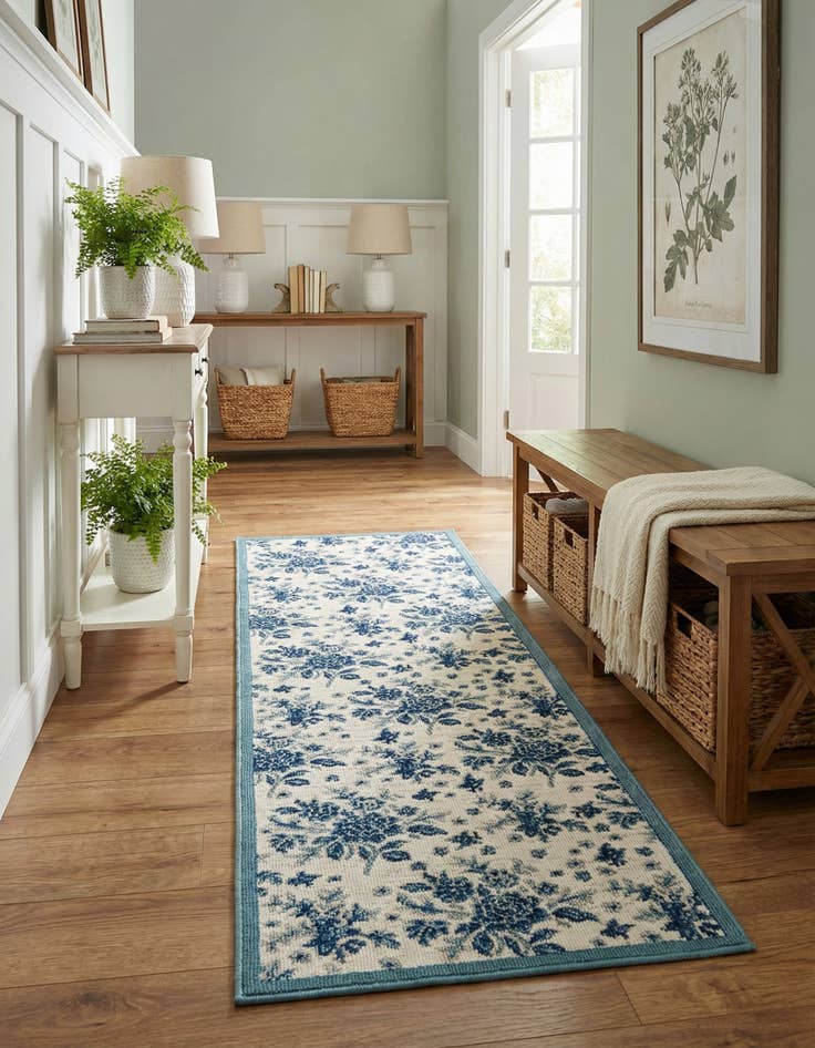 Detail image of 2' x 6' Blossom Runner Rug