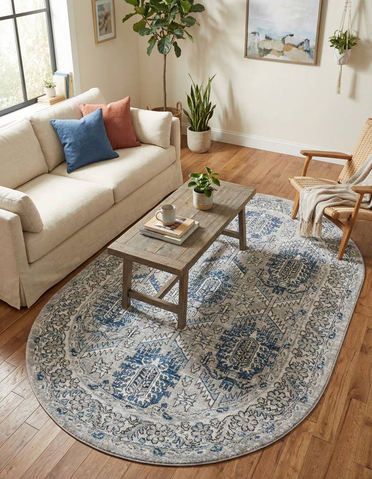 Detail image of 5' 3 x 8' Nyla Oval Rug