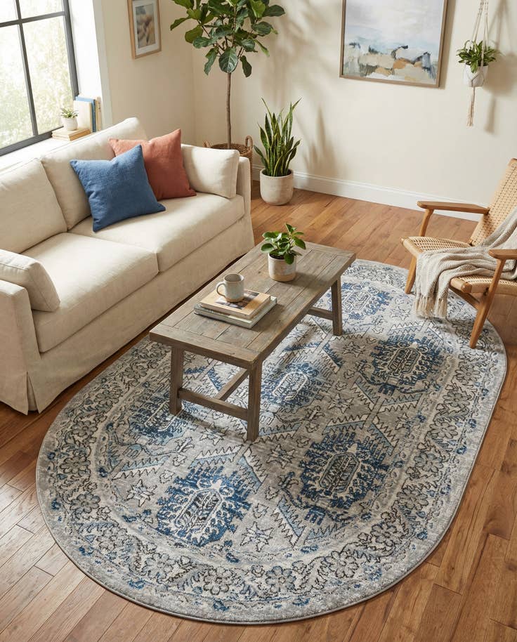 Detail image of 5' 3 x 8' Nyla Oval Rug