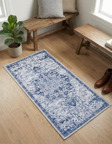 2' x 4' Washable Francesca Runner Rug