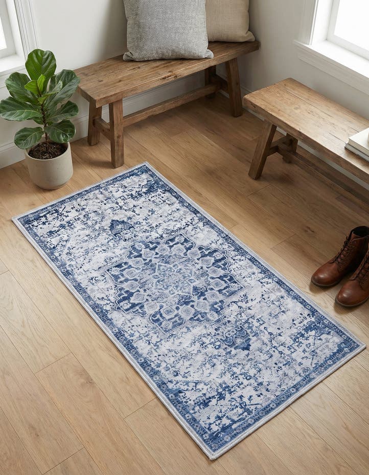 2' x 4' Washable Francesca Runner Rug