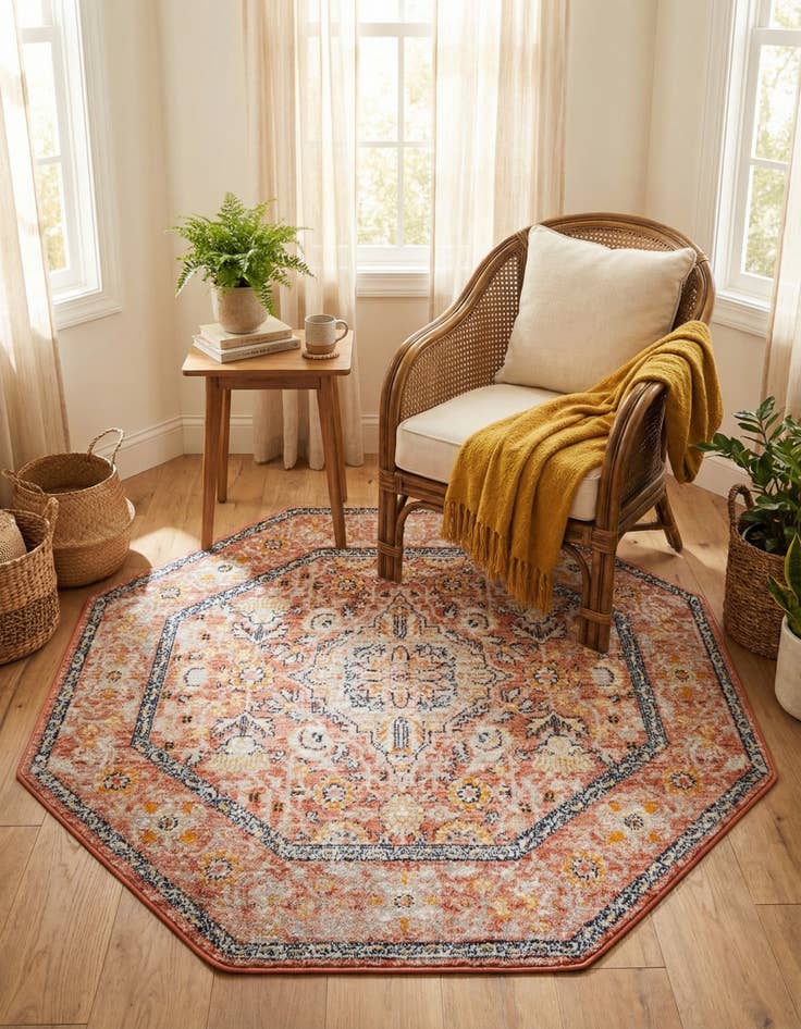Detail image of 5' x 5' Lola Octagon Rug