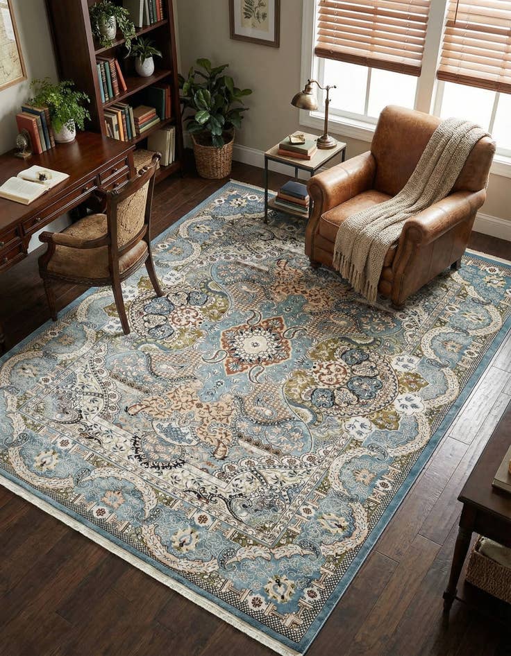 Detail image of 7' 10 x 10' Nain Design Rug