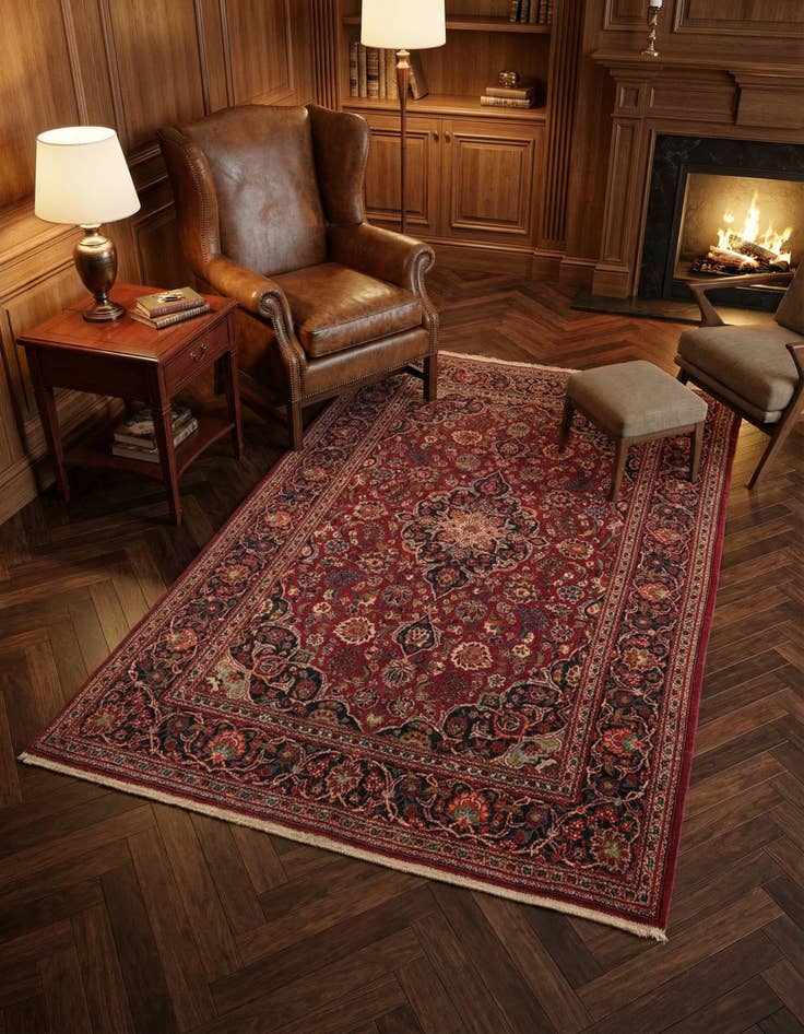 Detail image of 4' 4 x 6' 8 Kashan Rug