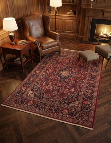 4' 4 x 6' 8 Kashan Rug