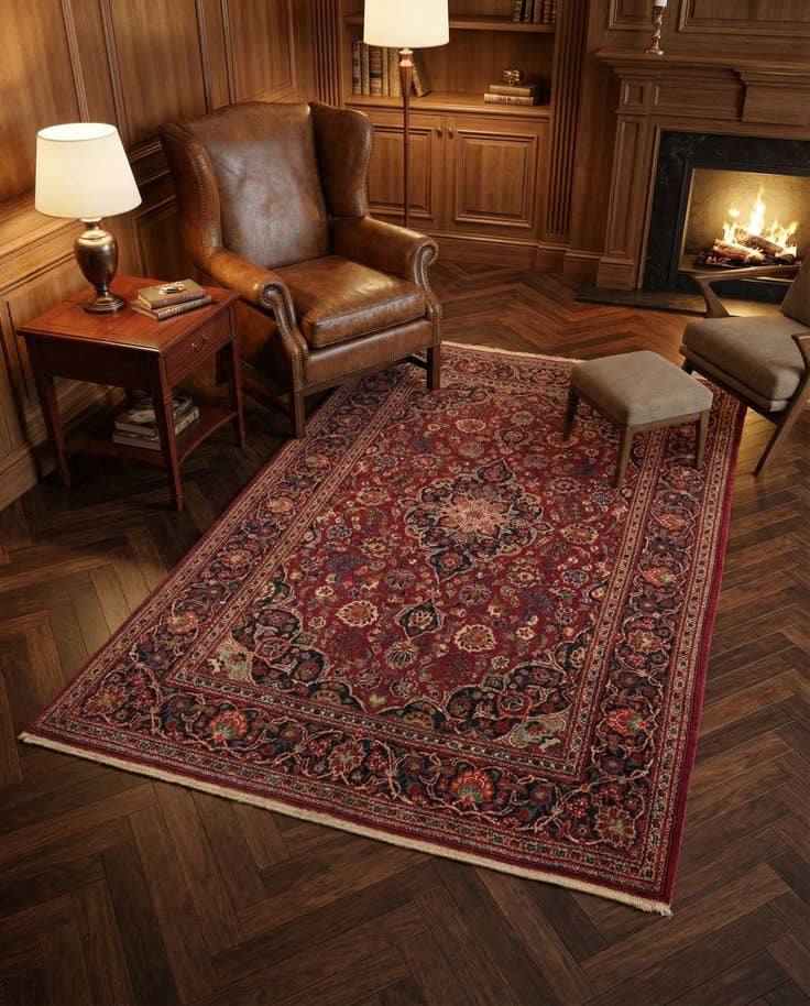 Detail image of 4' 4 x 6' 8 Kashan Rug