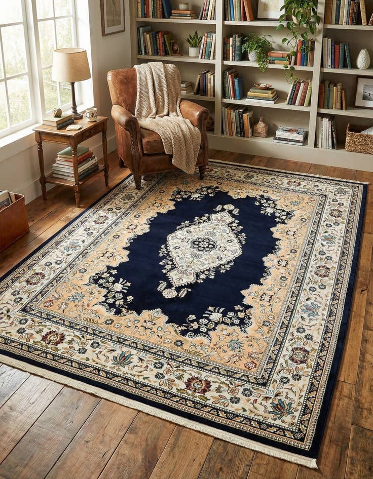 Detail image of 7' 10 x 10' Nain Design Rug