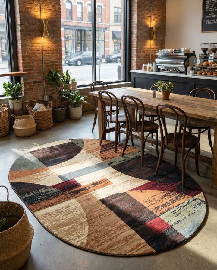 7' 10 x 10' Cafe Oval Rug