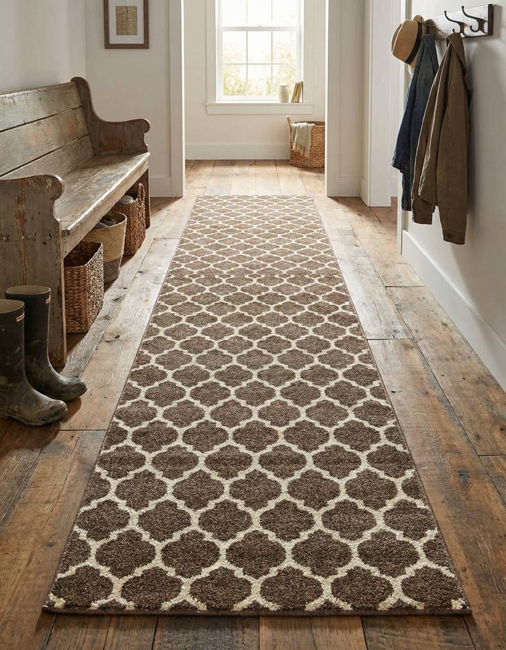 Detail image of  2' 7 x 13' Lattice Runner Rug