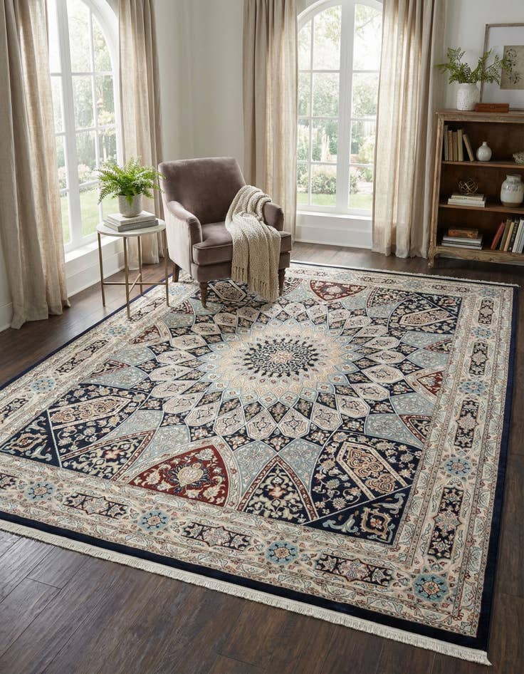 Detail image of 9' x 12' Nain Design Rug