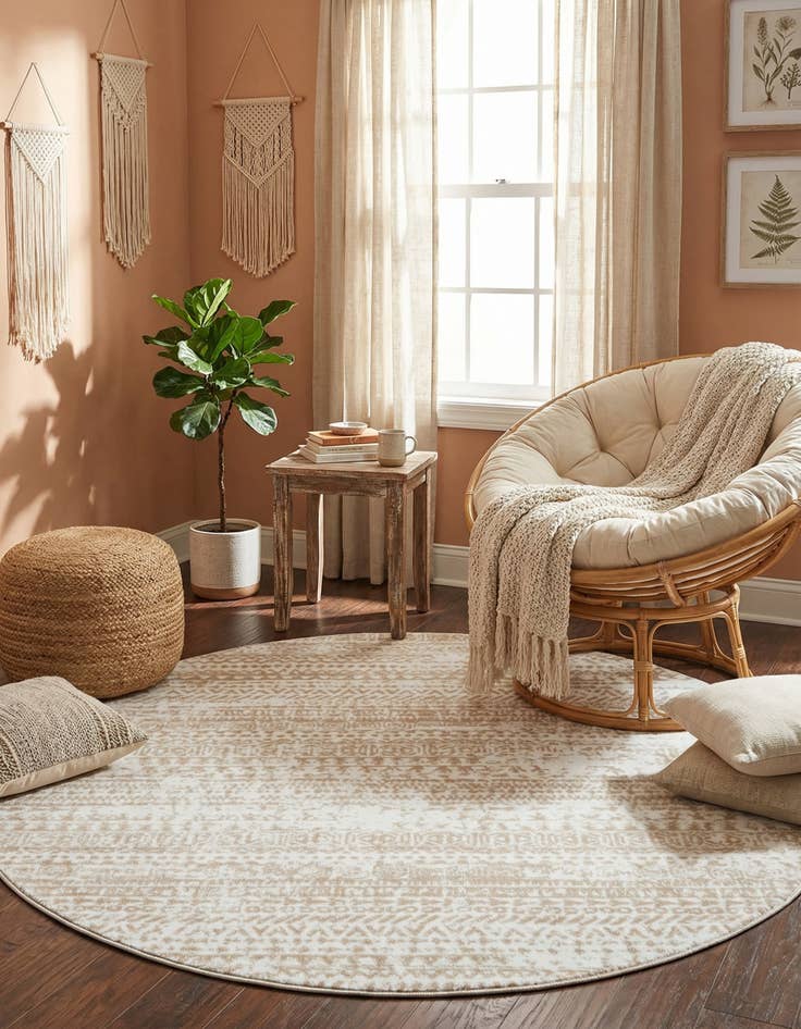 Detail image of 6' x 6' Hermitage Round Rug