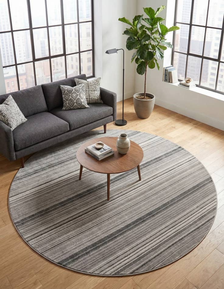 Detail image of 10' 2 x 10' 2 Gemstone Round Rug