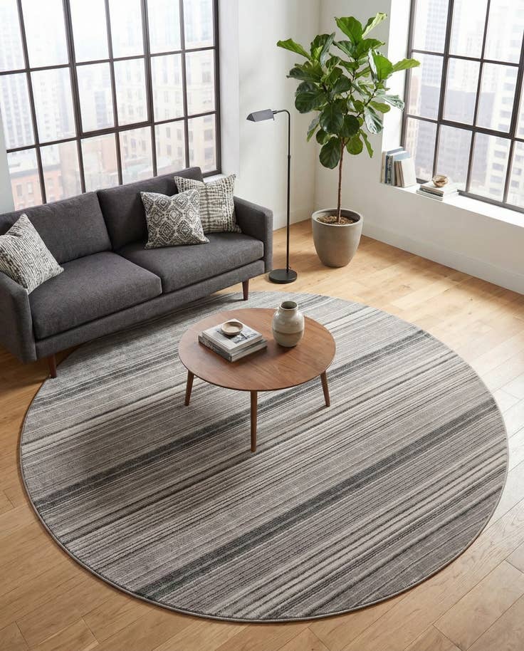Detail image of 10' 2 x 10' 2 Gemstone Round Rug