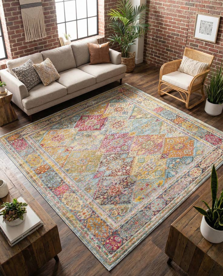 Detail image of 8' x 8' Santiago Square Rug