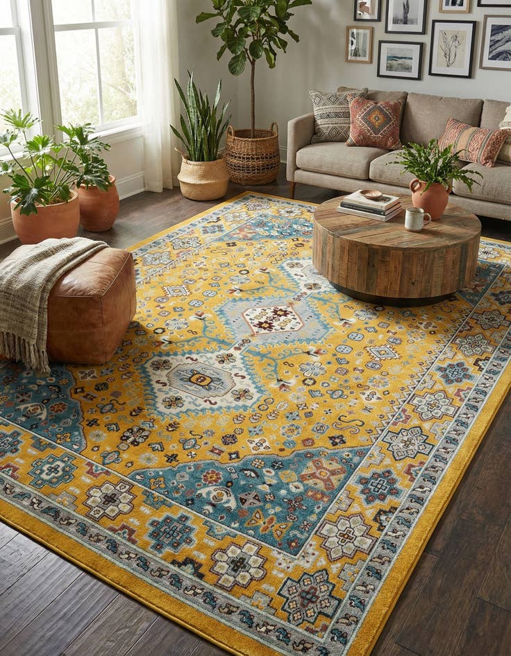 Detail image of 9' x 12' Kamala Washable Rug
