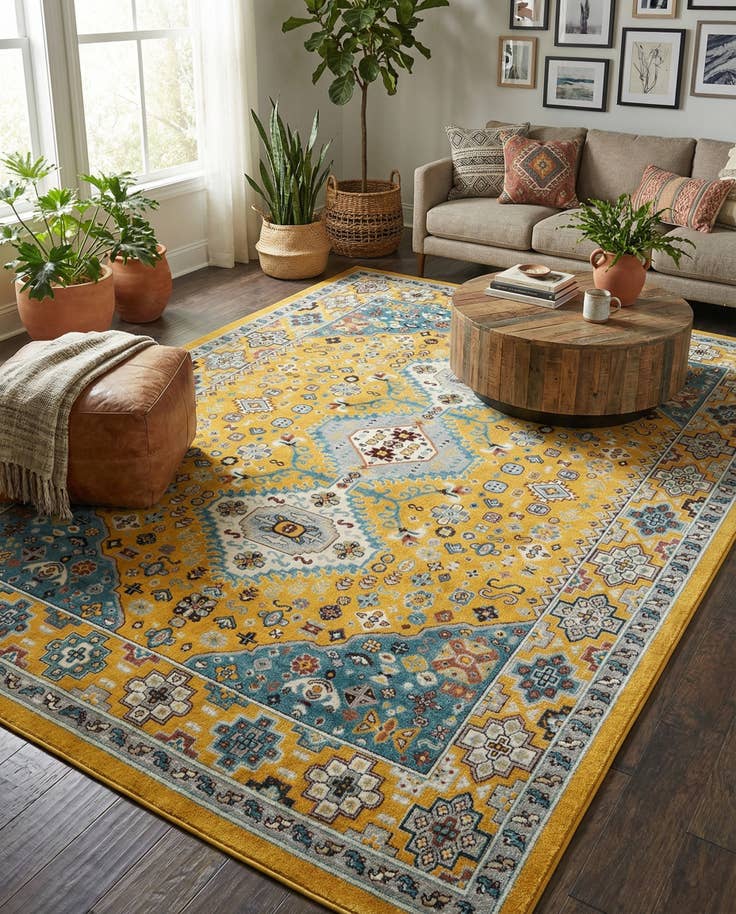 Detail image of 9' x 12' Kamala Washable Rug