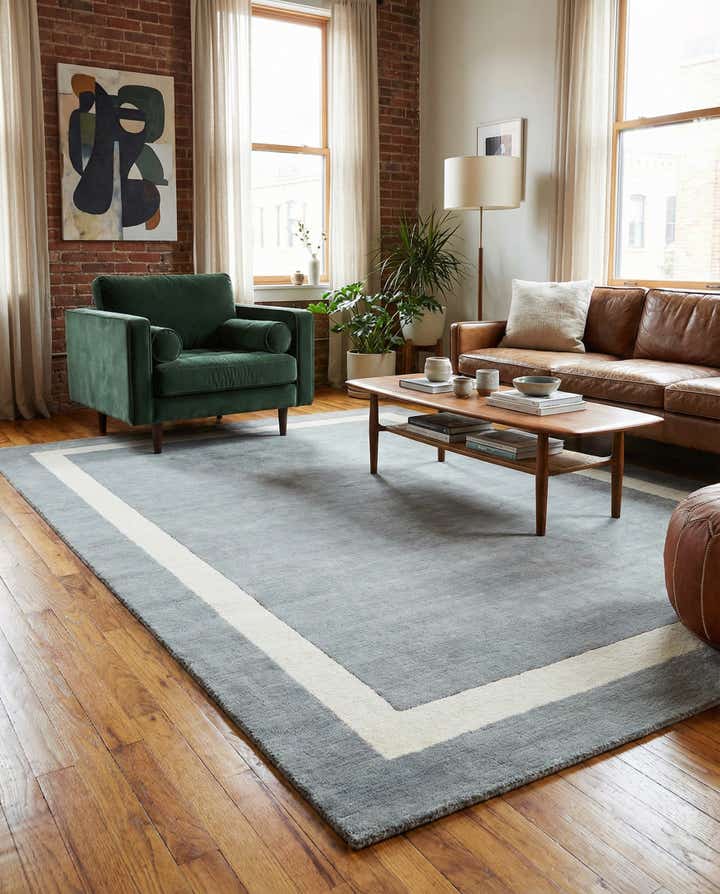 7' 10 x 10' Jill Zarin Border Wool Rug