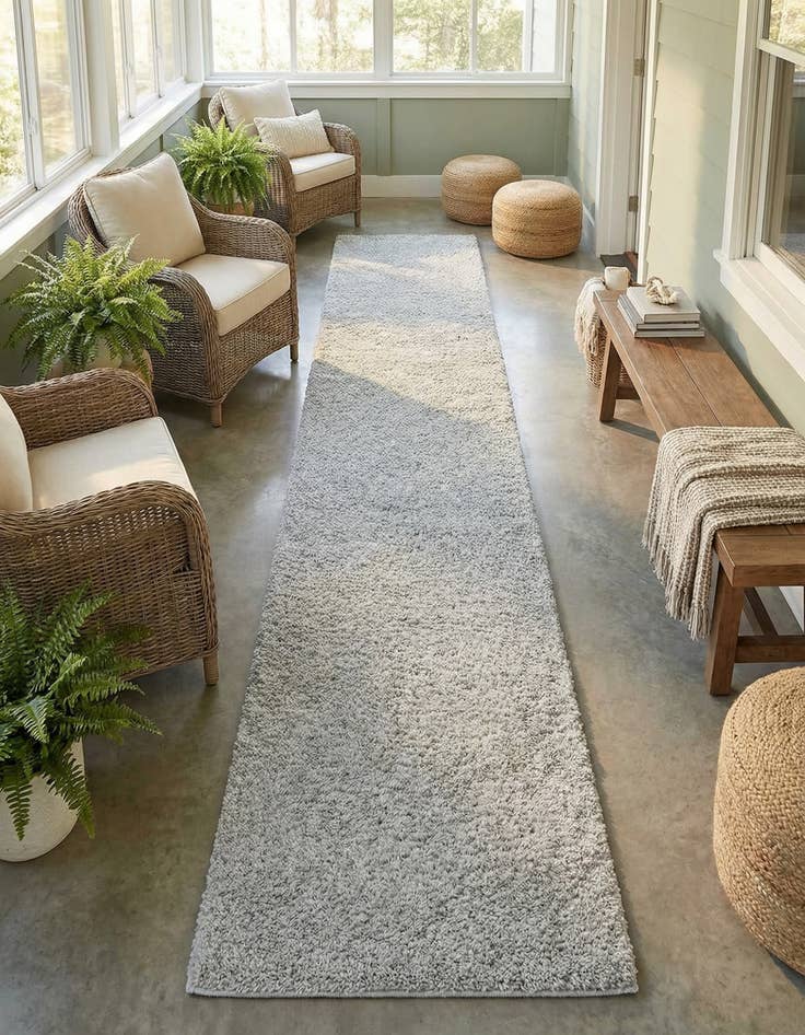 Detail image of 2' 6 x 19' 8 Everyday Shag Runner Rug